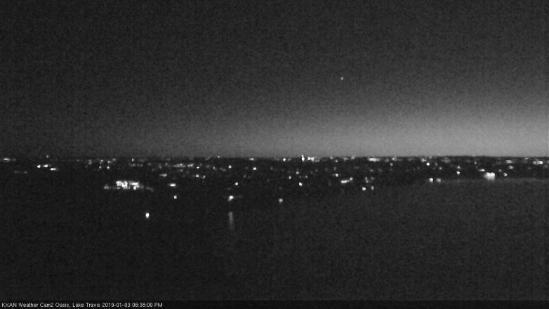 Lake Travis webcam, January 3, 2019 5:40 PM CT