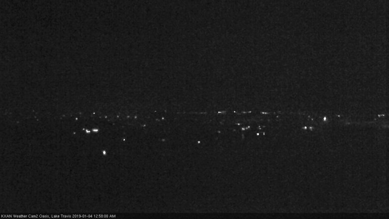 Lake Travis webcam, January 3, 2019 12:00 AM CT