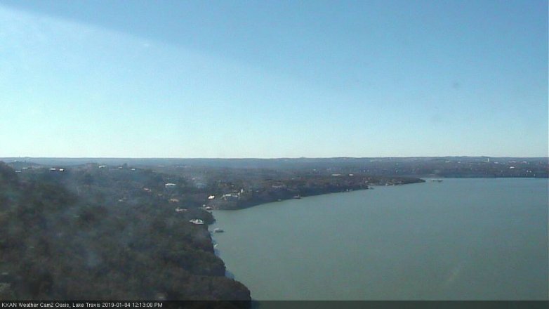 Lake Travis webcam, January 4, 2019 11:15 AM CT