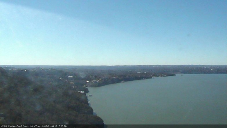 Lake Travis webcam, January 4, 2019 11:20 AM CT
