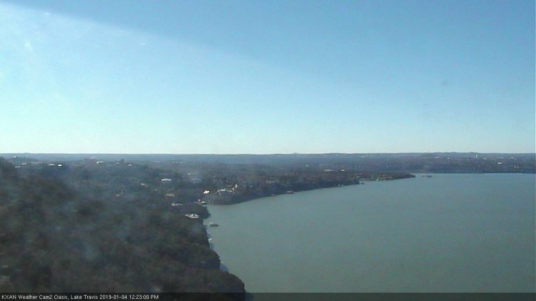 Lake Travis webcam, January 4, 2019 11:25 AM CT