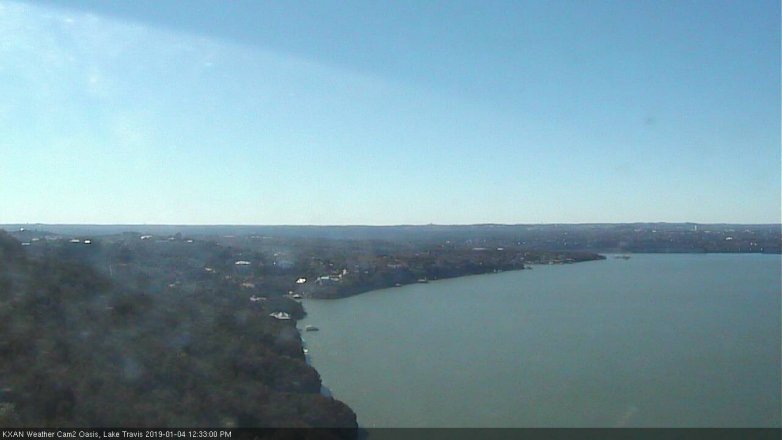 Lake Travis webcam, January 4, 2019 11:35 AM CT
