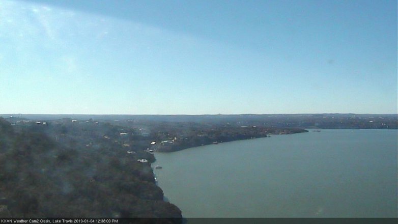 Lake Travis webcam, January 4, 2019 11:40 AM CT