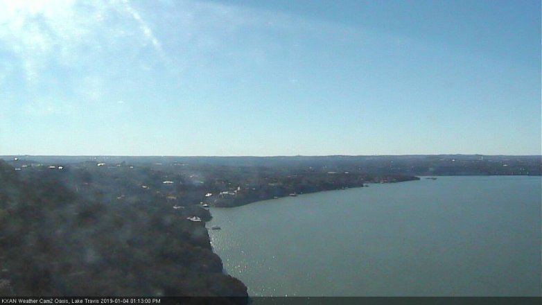 Lake Travis webcam, January 4, 2019 12:15 PM CT
