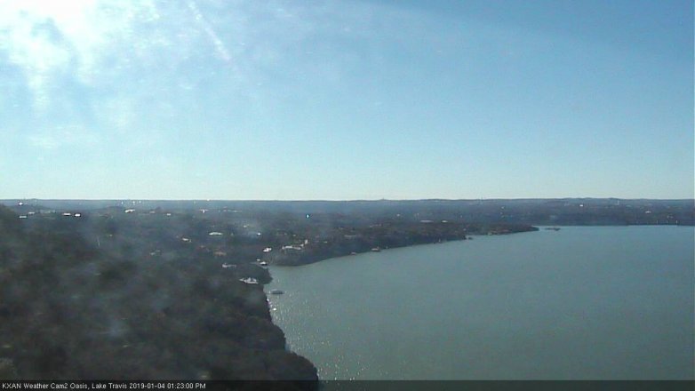 Lake Travis webcam, January 4, 2019 12:25 PM CT