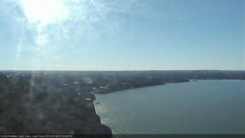 Lake Travis webcam, January 4, 2019 12:55 PM CT