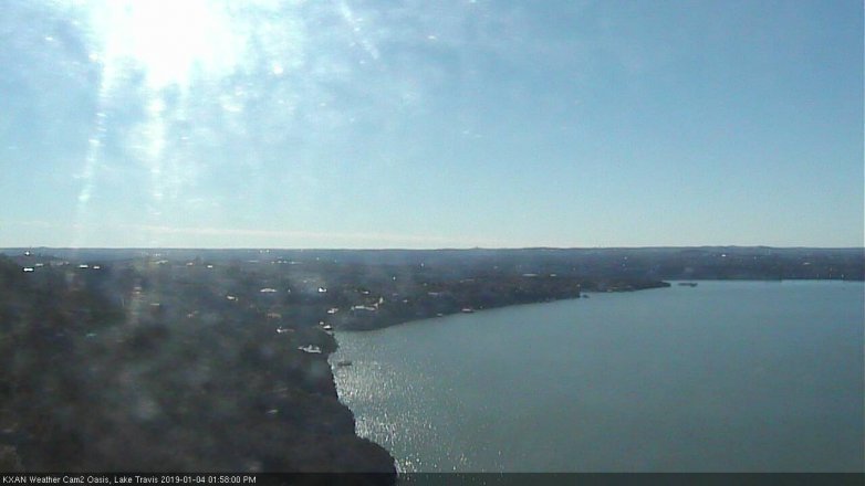 Lake Travis webcam, January 4, 2019 1:00 PM CT