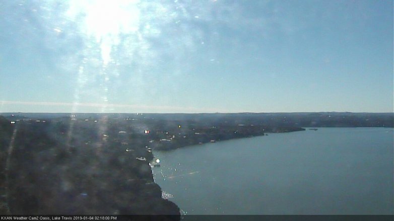 Lake Travis webcam, January 4, 2019 1:20 PM CT