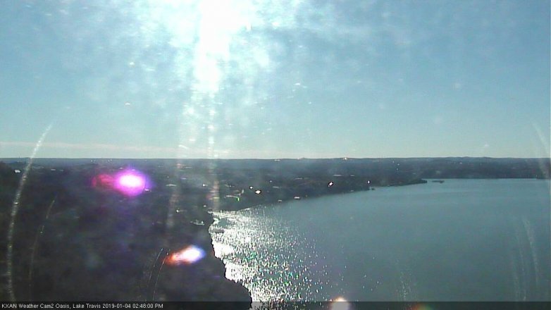 Lake Travis webcam, January 4, 2019 1:50 PM CT