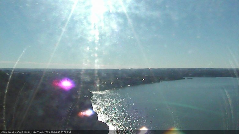 Lake Travis webcam, January 4, 2019 1:55 PM CT
