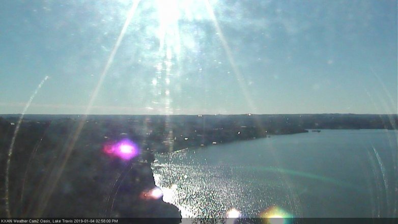 Lake Travis webcam, January 4, 2019 2:00 PM CT