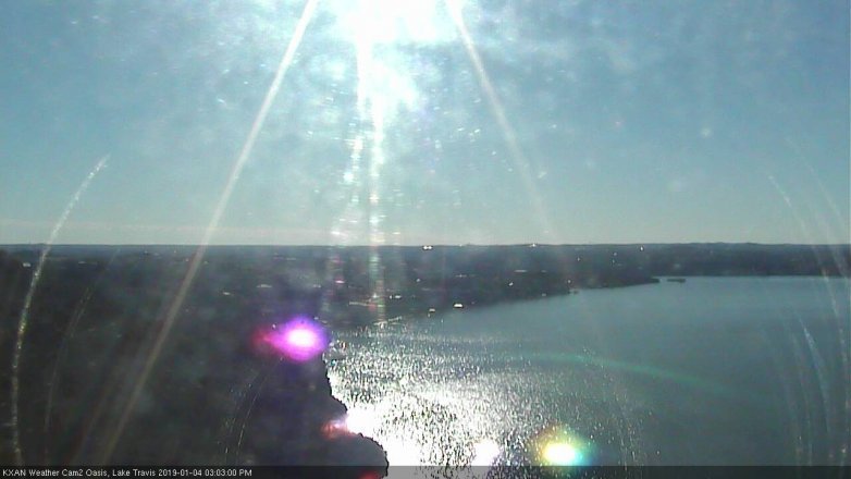 Lake Travis webcam, January 4, 2019 2:05 PM CT
