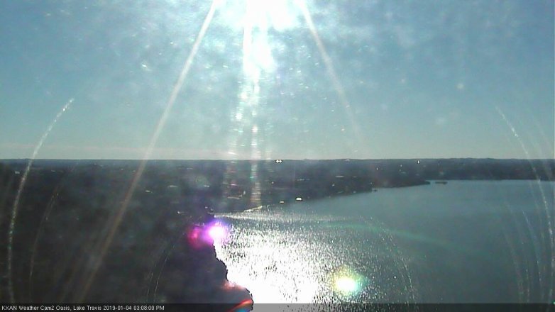 Lake Travis webcam, January 4, 2019 2:10 PM CT