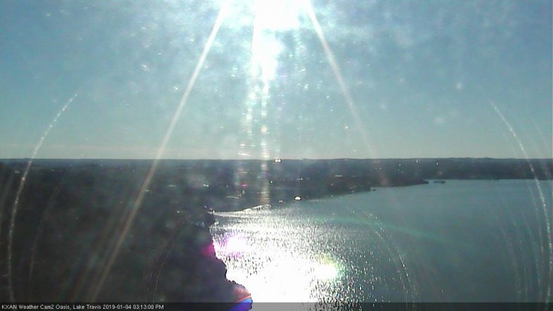 Lake Travis webcam, January 4, 2019 2:15 PM CT