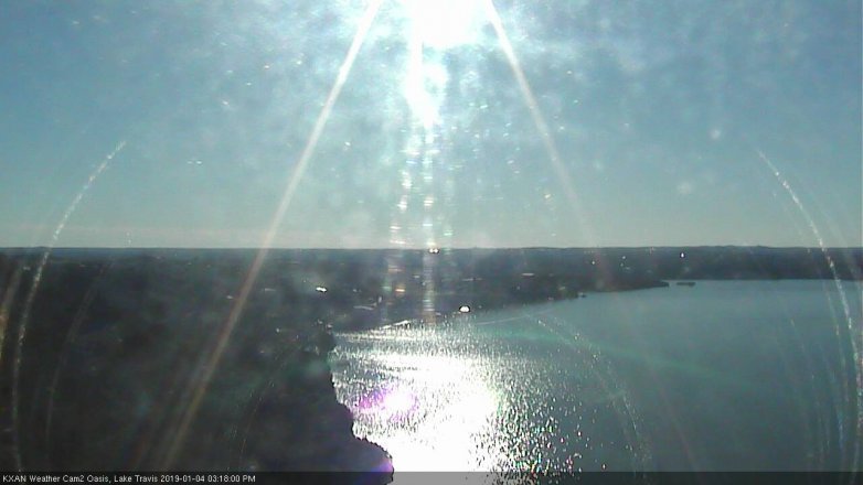 Lake Travis webcam, January 4, 2019 2:20 PM CT
