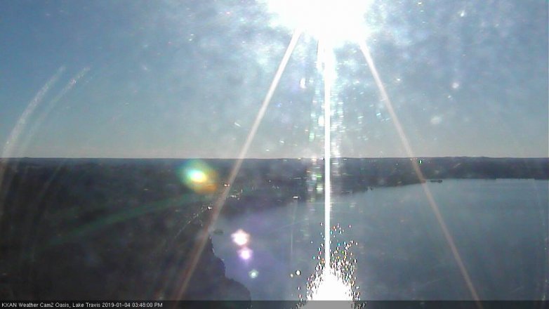 Lake Travis webcam, January 4, 2019 2:50 PM CT