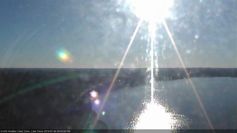 Lake Travis webcam, January 4, 2019 3:05 PM CT