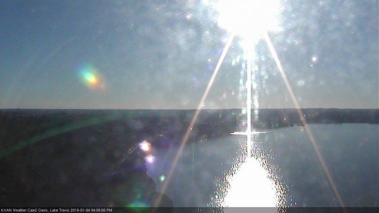 Lake Travis webcam, January 4, 2019 3:10 PM CT