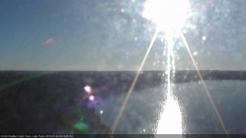 Lake Travis webcam, January 4, 2019 3:20 PM CT
