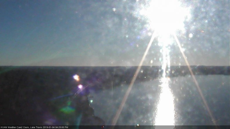 Lake Travis webcam, January 4, 2019 3:30 PM CT