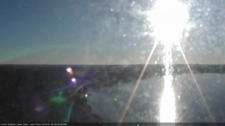 Lake Travis webcam, January 4, 2019 3:40 PM CT