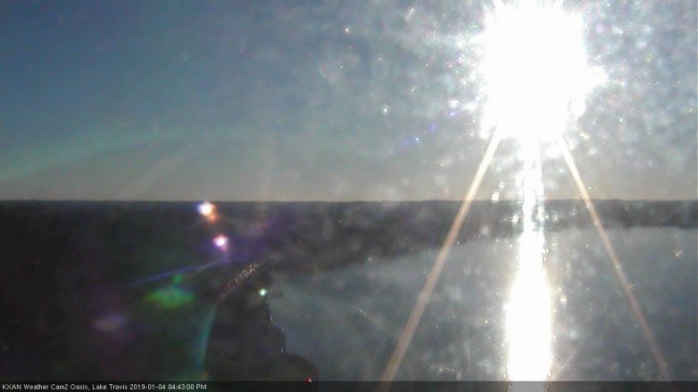 Lake Travis webcam, January 4, 2019 3:45 PM CT