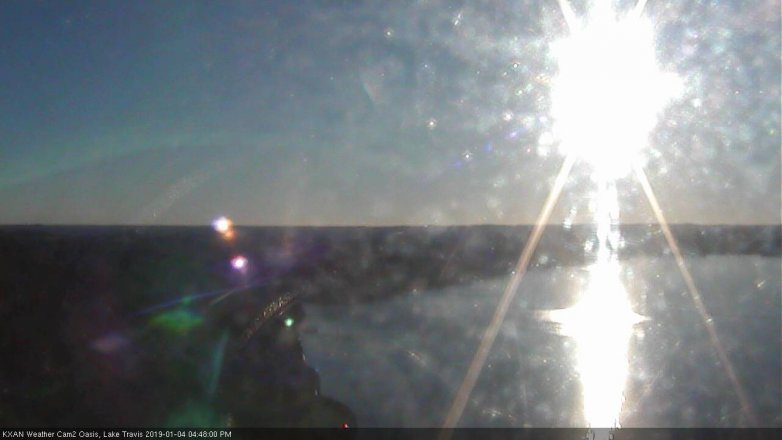 Lake Travis webcam, January 4, 2019 3:50 PM CT