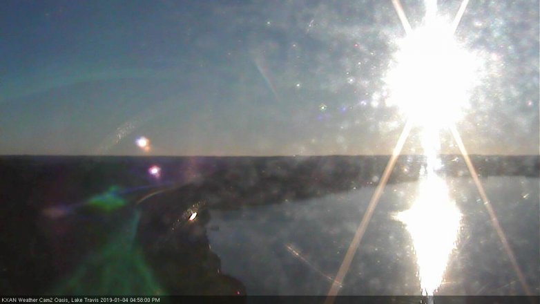 Lake Travis webcam, January 4, 2019 4:00 PM CT