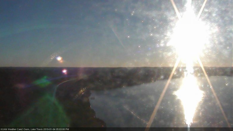 Lake Travis webcam, January 4, 2019 4:05 PM CT