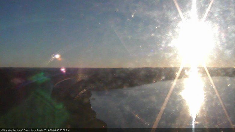Lake Travis webcam, January 4, 2019 4:10 PM CT