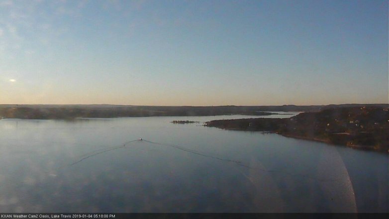 Lake Travis webcam, January 4, 2019 4:20 PM CT
