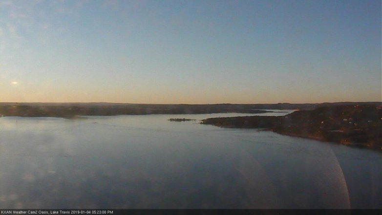 Lake Travis webcam, January 4, 2019 4:25 PM CT