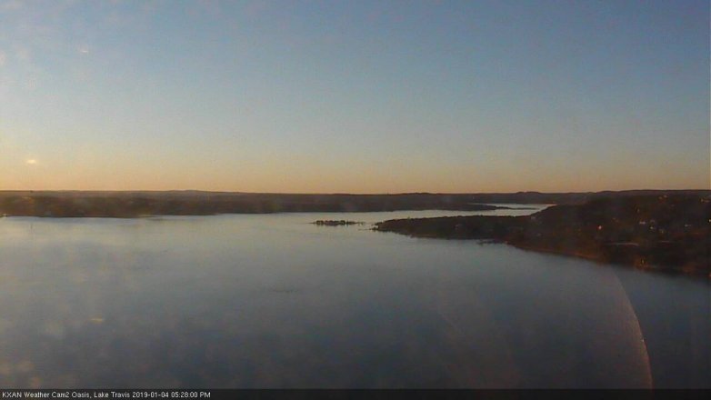 Lake Travis webcam, January 4, 2019 4:30 PM CT