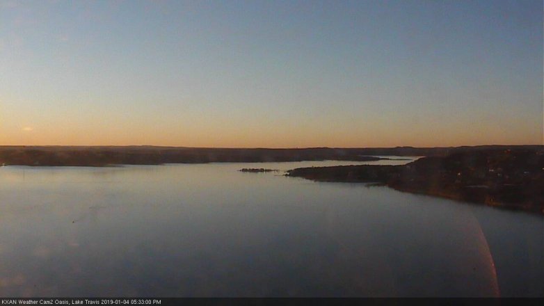 Lake Travis webcam, January 4, 2019 4:35 PM CT