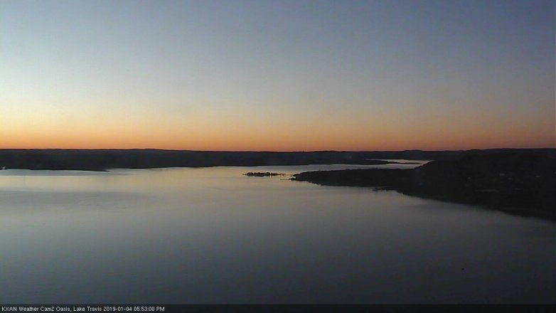 Lake Travis webcam, January 4, 2019 4:55 PM CT