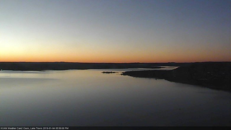 Lake Travis webcam, January 4, 2019 5:00 PM CT