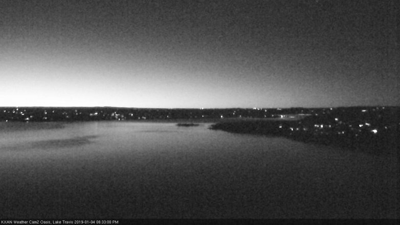 Lake Travis webcam, January 4, 2019 5:35 PM CT
