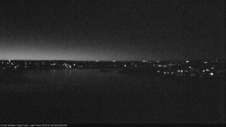 Lake Travis webcam, January 4, 2019 5:45 PM CT