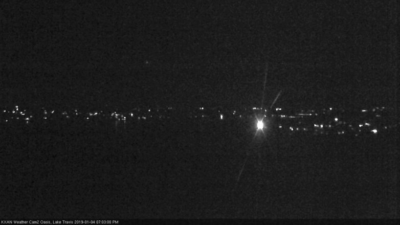 Lake Travis webcam, January 4, 2019 6:05 PM CT