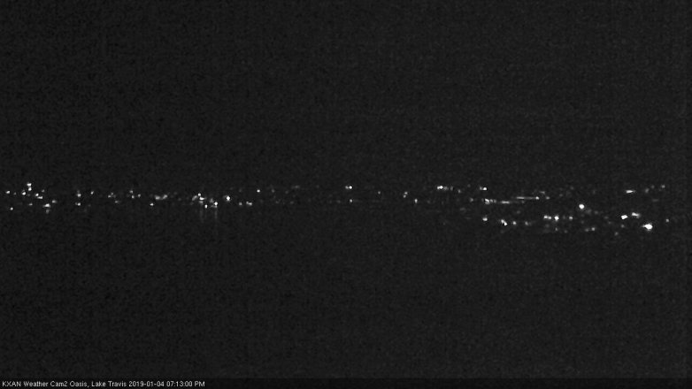 Lake Travis webcam, January 4, 2019 6:15 PM CT