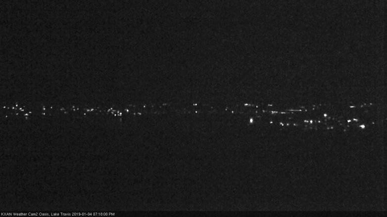 Lake Travis webcam, January 4, 2019 6:20 PM CT