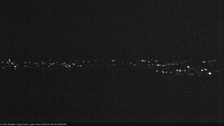 Lake Travis webcam, January 4, 2019 6:25 PM CT