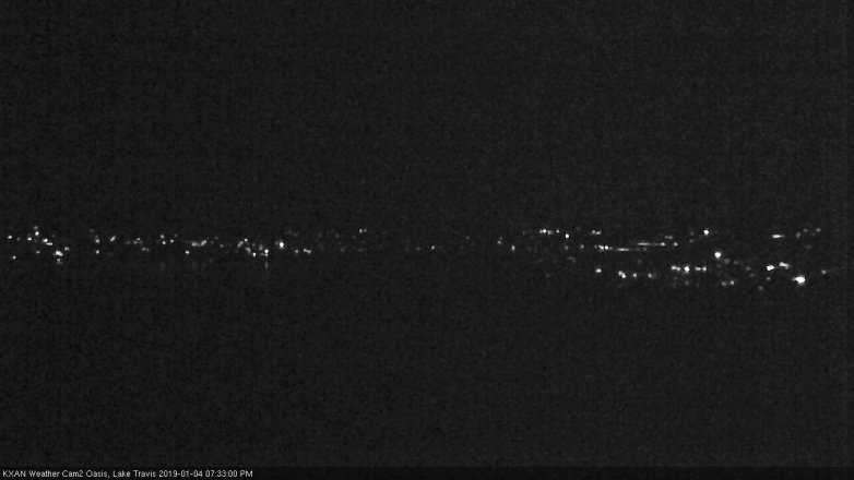 Lake Travis webcam, January 4, 2019 6:35 PM CT