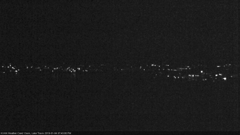 Lake Travis webcam, January 4, 2019 6:45 PM CT
