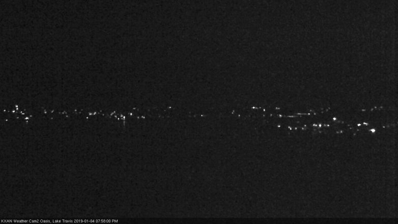 Lake Travis webcam, January 4, 2019 7:00 PM CT