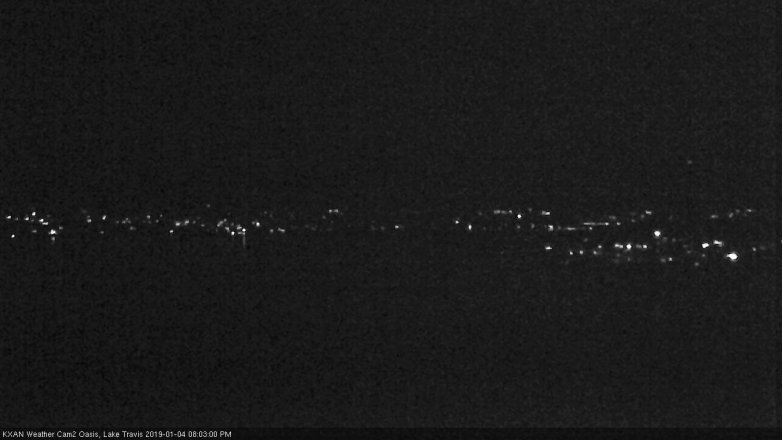 Lake Travis webcam, January 4, 2019 7:05 PM CT