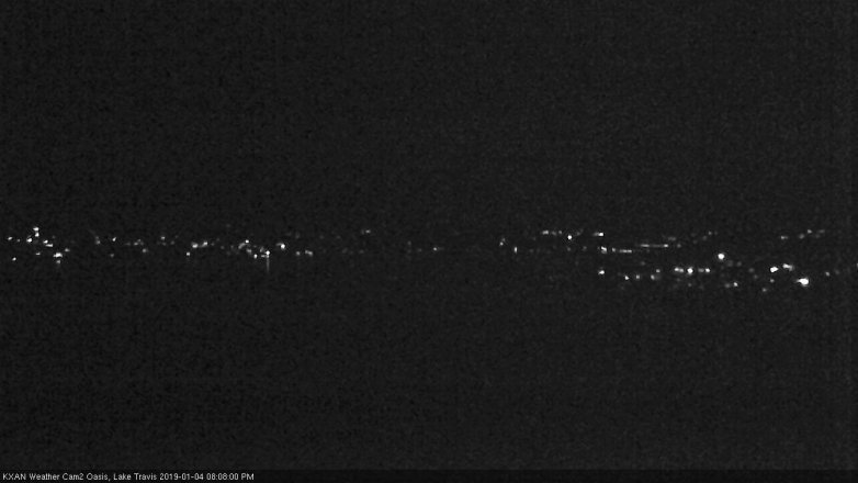 Lake Travis webcam, January 4, 2019 7:10 PM CT