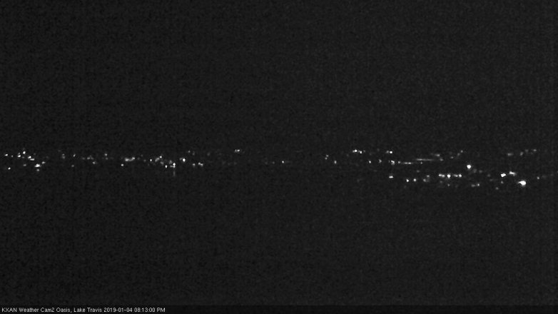 Lake Travis webcam, January 4, 2019 7:15 PM CT