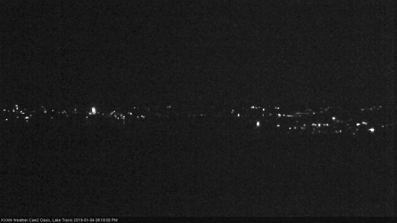 Lake Travis webcam, January 4, 2019 7:20 PM CT