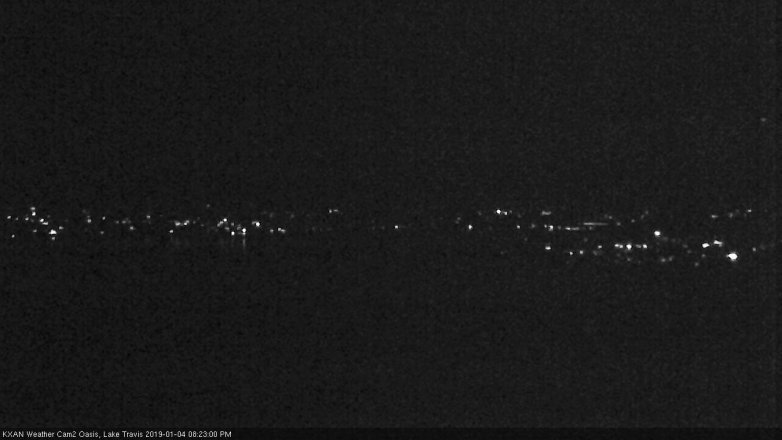 Lake Travis webcam, January 4, 2019 7:25 PM CT